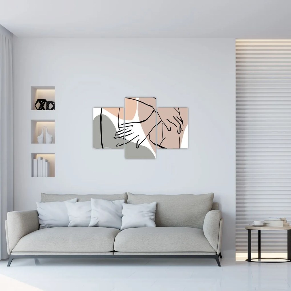 Obraz - Woman body line art N⁰2 (90x60 cm)