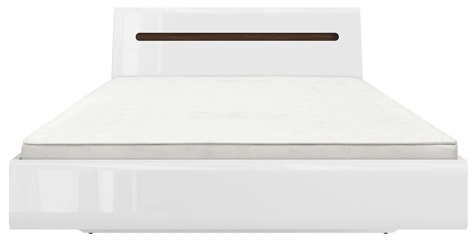 Manželská posteľ 160 cm BRW Azteca Trio LOZ/160 (biela + lesk biely). Vlastná spoľahlivá doprava až k Vám domov. 1004817