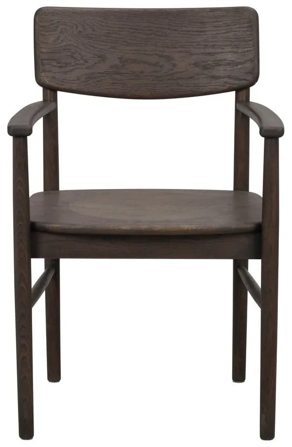 Tmavohnedá jedálenská stolička z dubového dreva Maidstone – Rowico