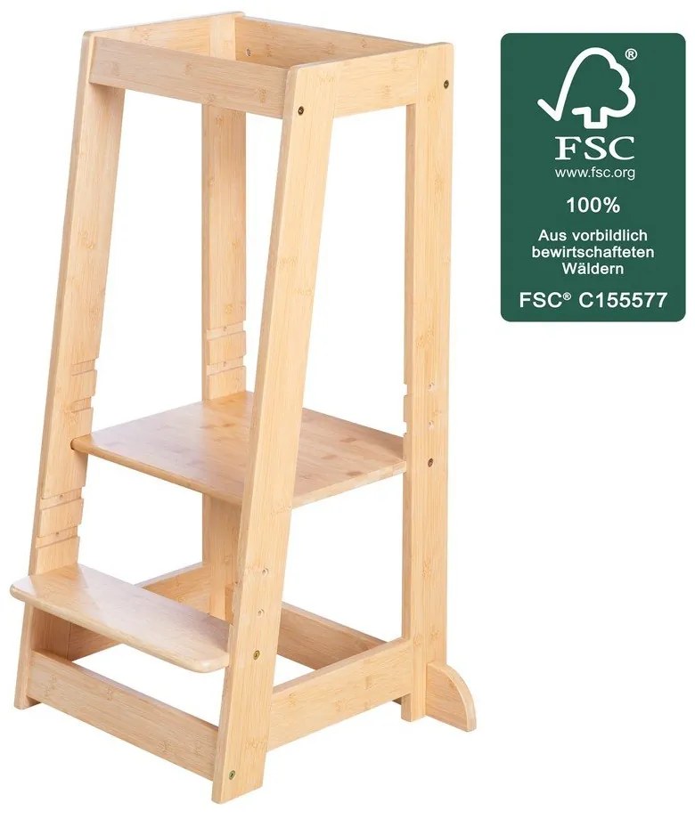 Bambusová učiaca veža v prírodnej farbe – Roba