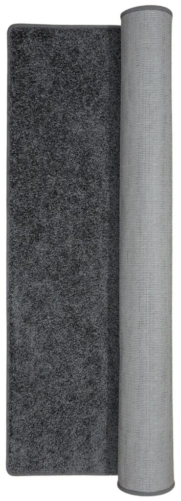 Vopi koberce Behúň na mieru Color Shaggy sivý - šíre 120 cm