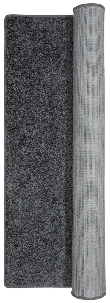 Vopi koberce Behúň na mieru Color Shaggy sivý - šíre 60 cm