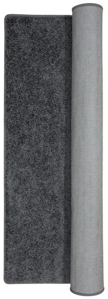 Vopi, Koberec behúň na mieru Color Shaggy šedý, šíre 120 cm, šedá, obývacia izba