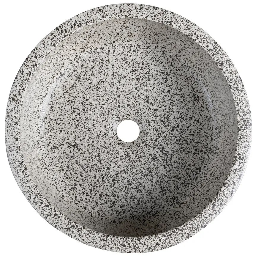 Sapho Sapho, PRIORI keramické umývadlo na dosku Ø 41 cm, granit, PI035