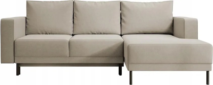 Rohová sedacia súprava Rodriguez mini (p) (béžová stredná čierna)