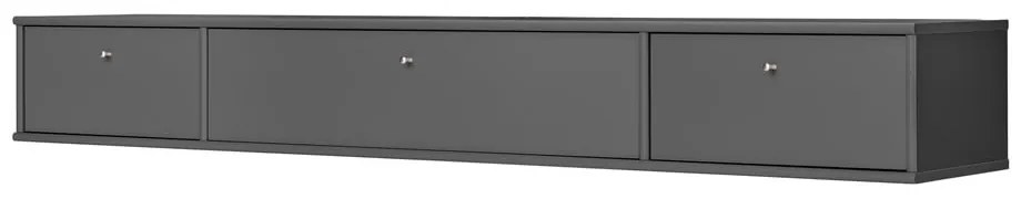 Antracitový TV stolík 176x22 cm Mistral – Hammel Furniture