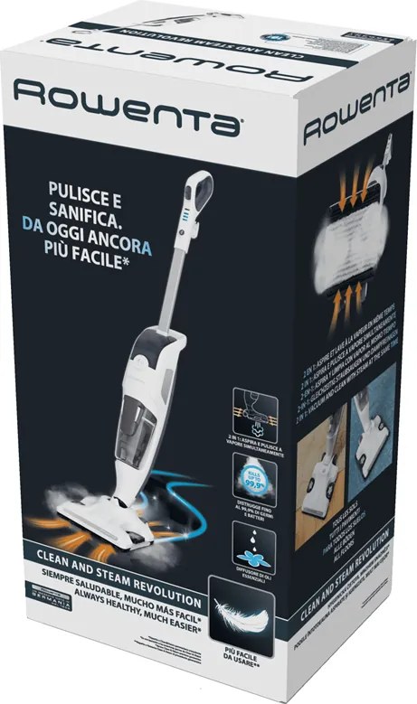 Vysávač s parným mopom Rowenta Clean & Steam Revolution RY7731WH