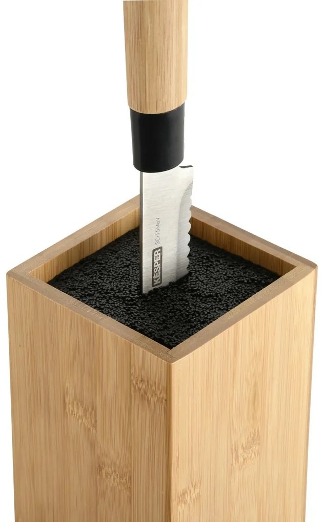 Kesper 58031 Bambusový stojan na nože 10 x 10 x 23cm, zelená