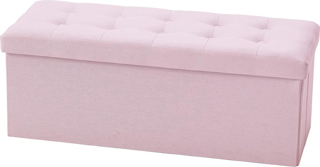 Bighome - Úložná lavica Pink - ružová