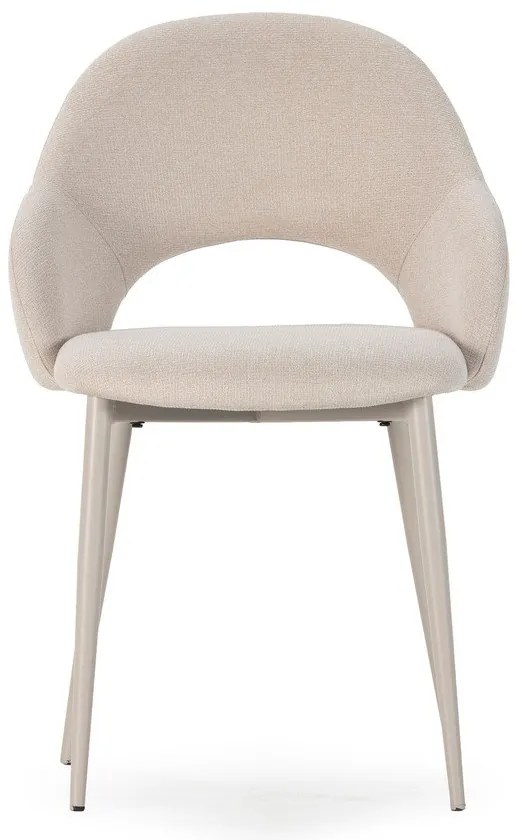 Béžové čalúnené jedálenské stoličky v súprave 2 ks Lia – Marckeric