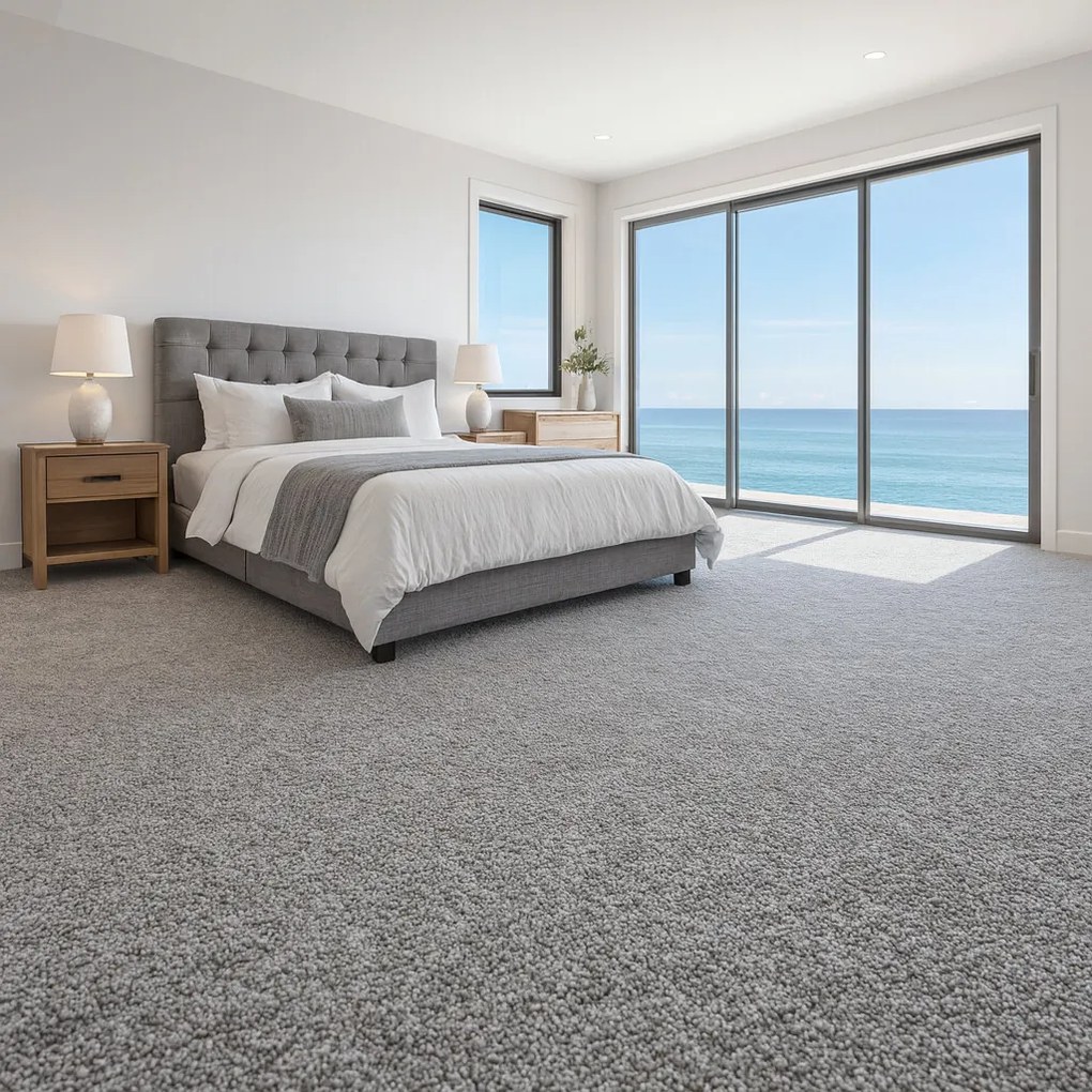 ITC, Metrážny koberec Feliz 094, na mieru, šíře 4m, šedá, filc, detská izba