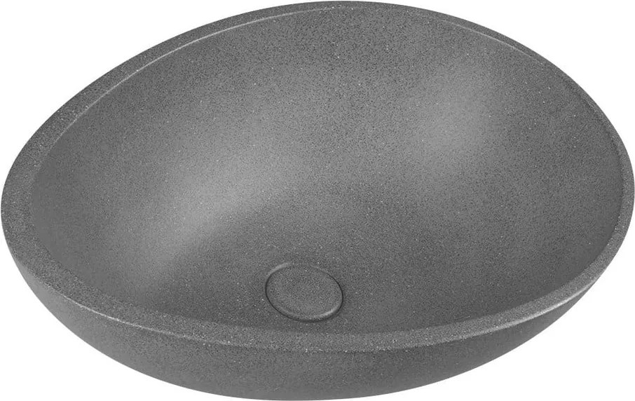 Tmavosivé betónové umývadlo 53x39 cm Punc – Sapho