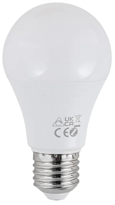 Stmievateľná LED žiarovka E27 RGBW A60 opálová 9W 806 lm 2700-6500K