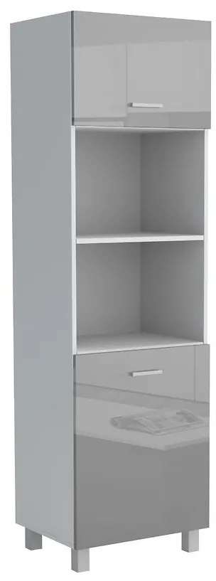 Kuchynská skrinka Lucjan 60KPM 2F 2100 LUX šedá