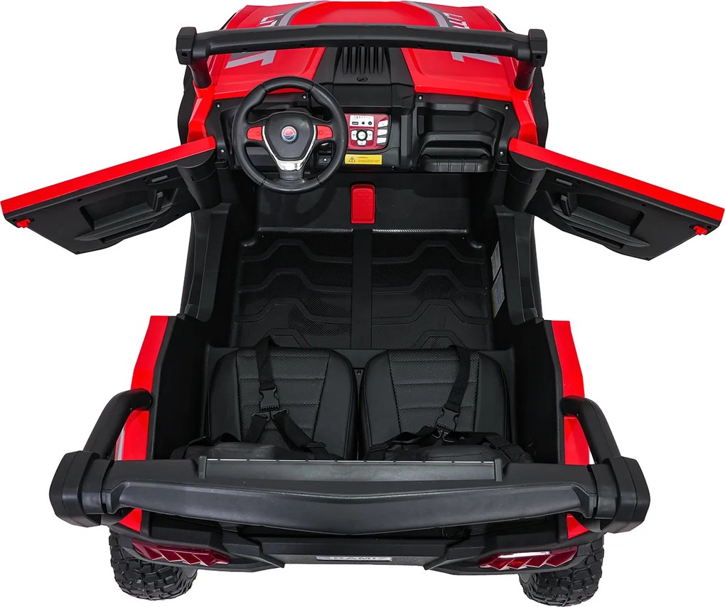 Ramiz Elektrická bugina Gravity pre deti červená + pohon 4x4 + diaľkové ovládanie
