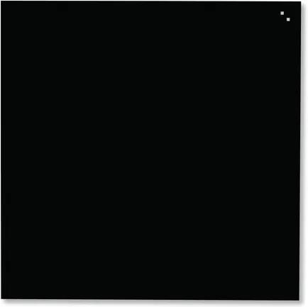 Sklenená magnetická tabuľa Primrose, 1y000 x 1y000 mm, čierna