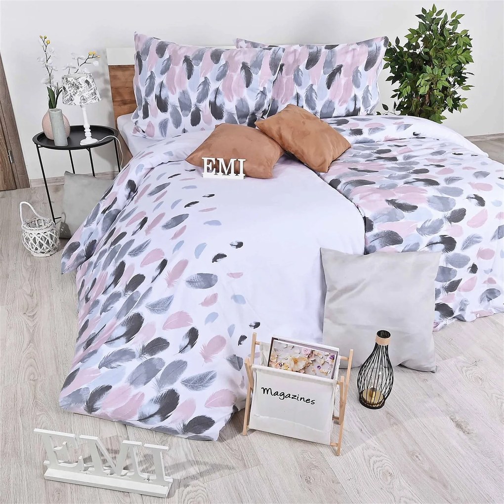 Flanelové obliečky Lori EMI: Štandardný set jednolôžko obsahuje 1x 140x200 + 1x 70x90