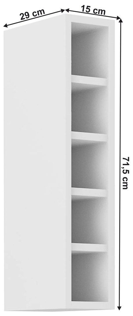 Horná policová skrinka Lesana 1 (biela) 15 G-72 OTW . Vlastná spoľahlivá doprava až k Vám domov. 1063933