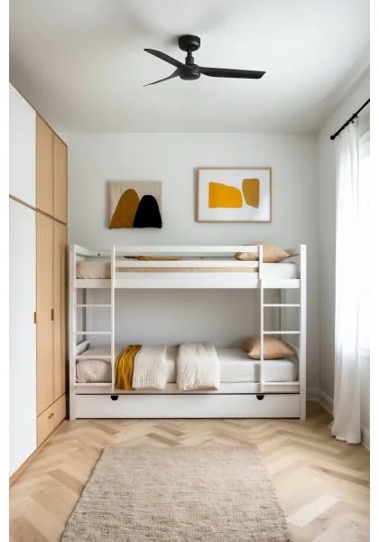 FARO 33822 - Stropný ventilátor MINI PUNT S čierna pr. 90 cm + diaľkové ovládanie