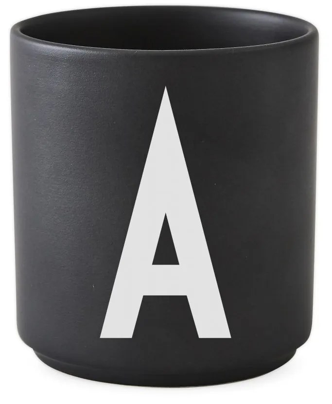 DESIGN LETTERS Porcelánový hrnček/dózička Letters Black 300 ml W