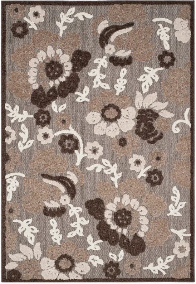 Hnedý koberec vhodný do exteriéru Safavieh Oxford, 160 × 231 cm