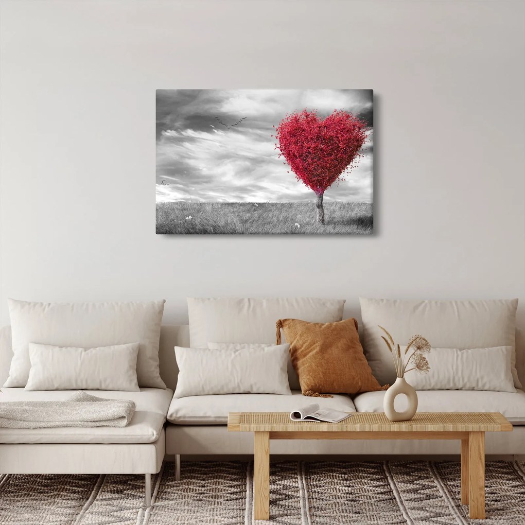 Obraz - Srdce korunou stromu (90x60 cm)