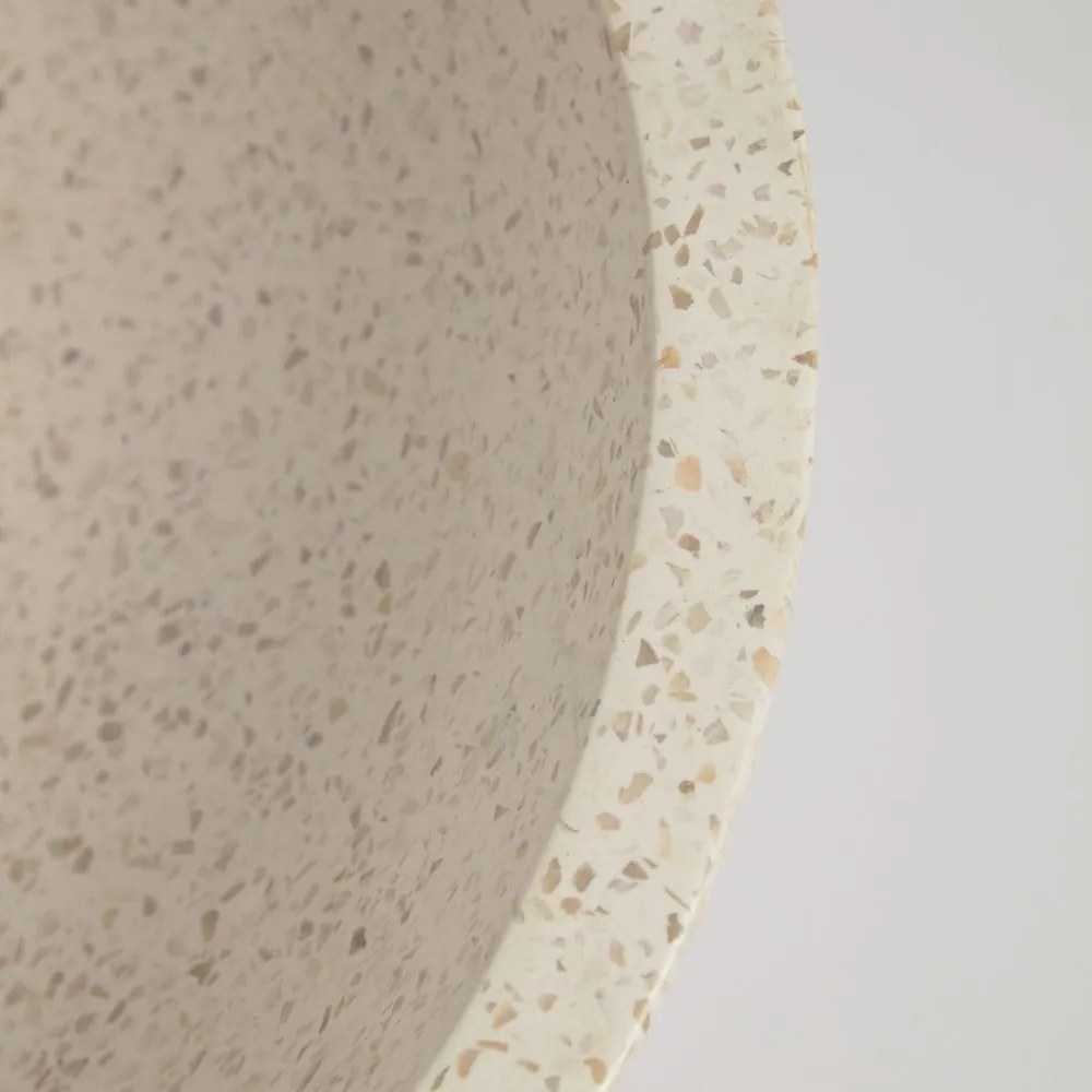 Umývadlo z terrazzo Kave Home Sunday, ø 40 cm