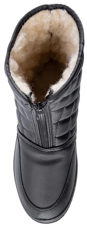 Dámske prešívané zimné topánky čierne veľ. 40