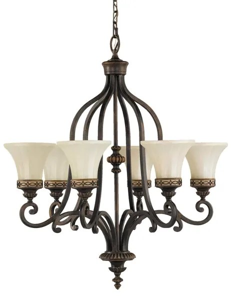 Feiss FE-DRAWING-ROOM6 - Luster na reťazi DRAWING ROOM 6xE27/60W/230V