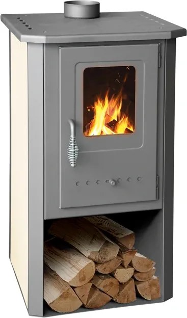 Krbové kachle Thalia Pella, 5,4 kW, béžové