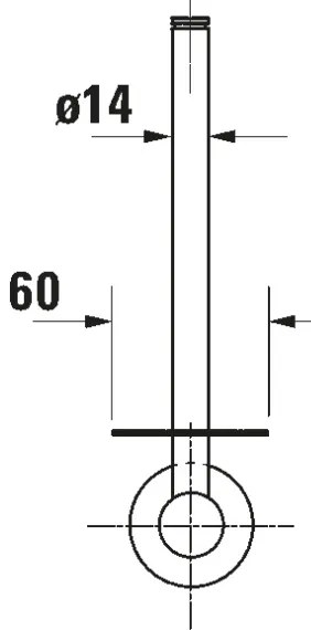 Duravit 99151000 - Držiak toaletného papiera D-CODE lesklý chróm