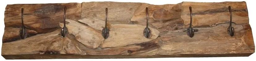 Nástenný vešiak z teakového dreva HSM collection Roeb | BIANO