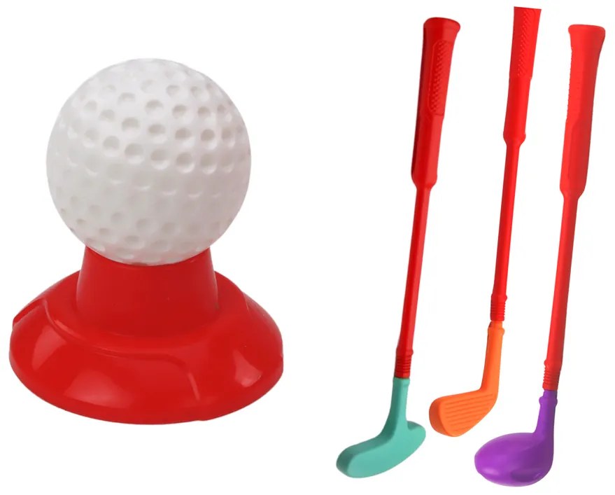 LEAN TOYS Minigolfová súprava pre deti - Vozík na kolieskach