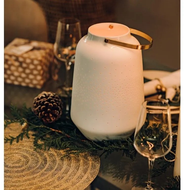 Biela porcelánová LAMPA vel. L (26,5 cm)