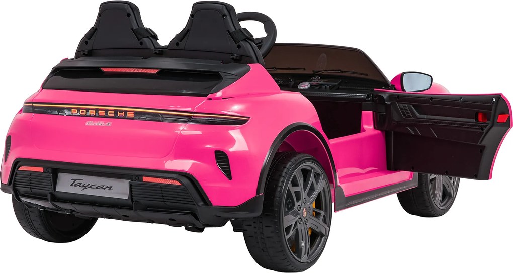 Ramiz Porsche Taycan Turbo S vozidlo Ružová