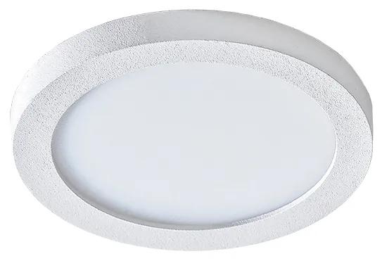 AZZARDO Stropné LED osvetlenie do kúpeľne SLIM 9 ROUND, 6W, denná biela, 8,5 cm, okrúhle, biele, IP44