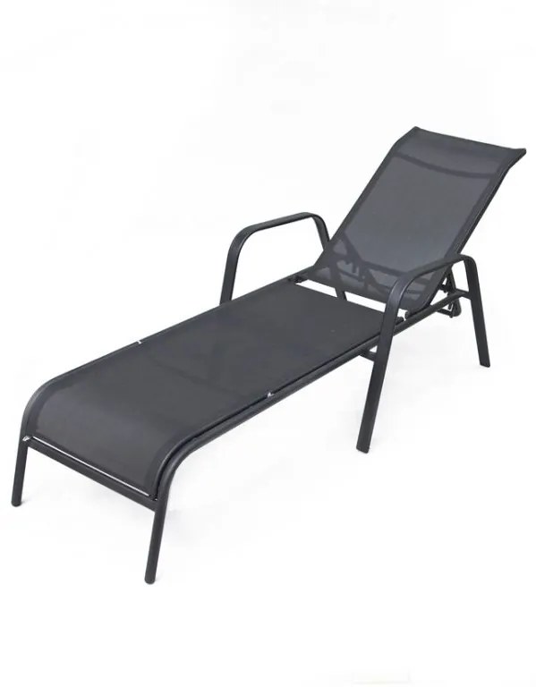 Rojaplast ZWC-52 2915 Záhradné lehátko kovové čierne