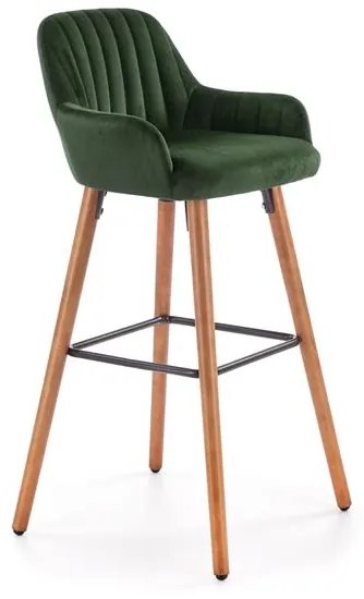 Barová stolička H-93 tmavozelená