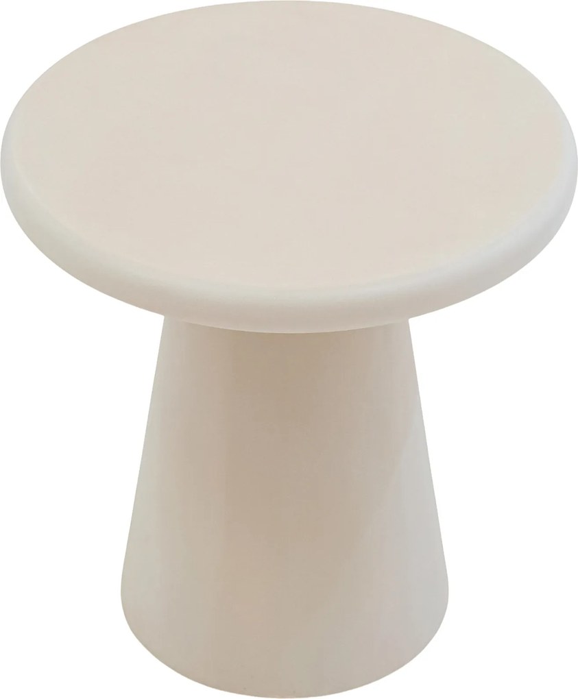 Okrúhly konferenčný stolík Clav 45 cm - béžový