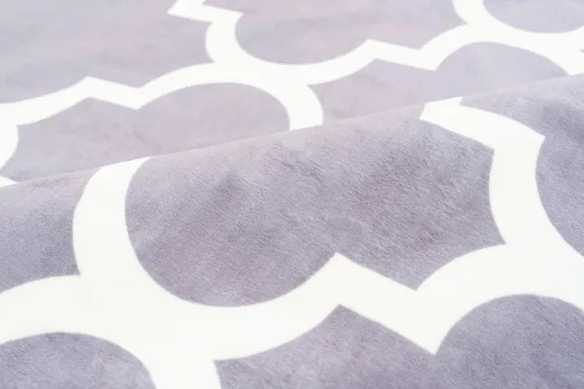 Protišmykový koberec NOVO maroko sivý