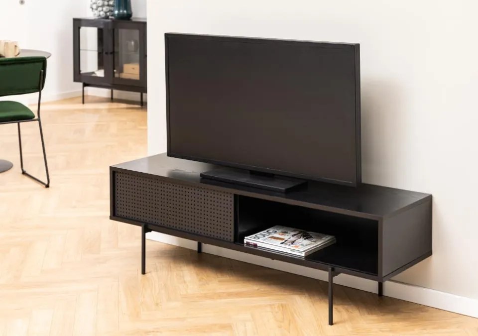 Actona TV stolík Angus 140 - čierna