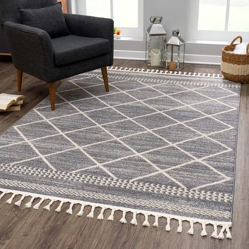 Dekorstudio Moderný koberec ART 2645 sivý Rozmer koberca: 80x150cm | BIANO
