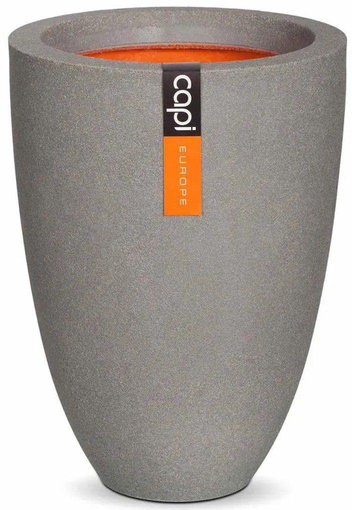 Capi Kvetináč elegantný nízky sivý Urban Smooth 26x36 cm KGR781