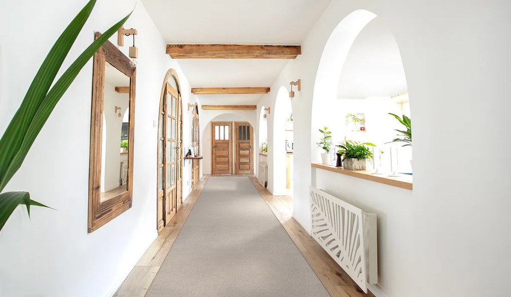 Vopi, Behúň na mieru Nature svetle béžový, šíre 90 cm, béžová, chodba / predsieň