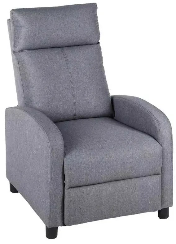LuxuryForm DESIGN Televízne kreslo RUFO s polohovaním - šedé