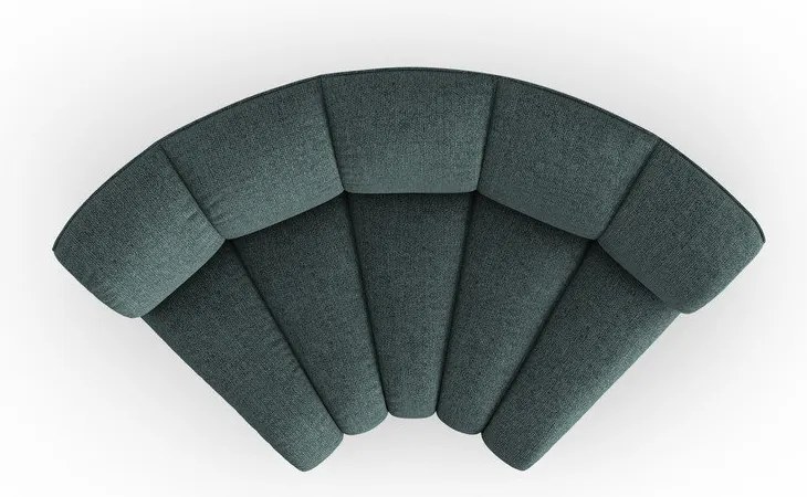 Tyrkysový ženilkový modul pohovky (variabilný roh) Lupine – Micadoni