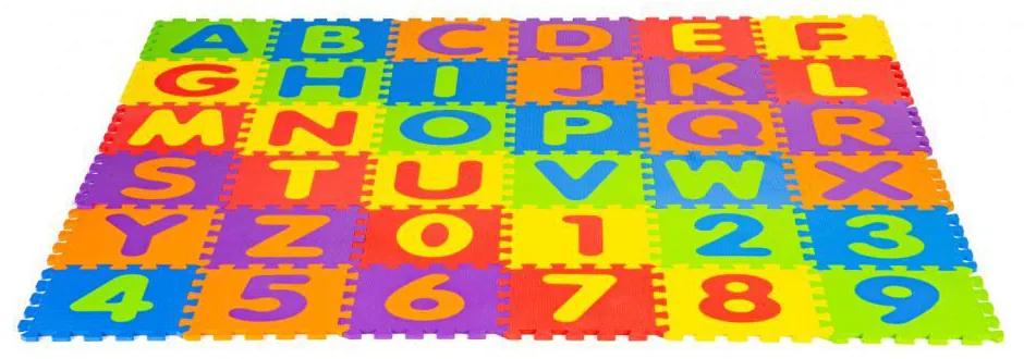 Penová puzzle podložka s abecedou a číslami | 178x178cm