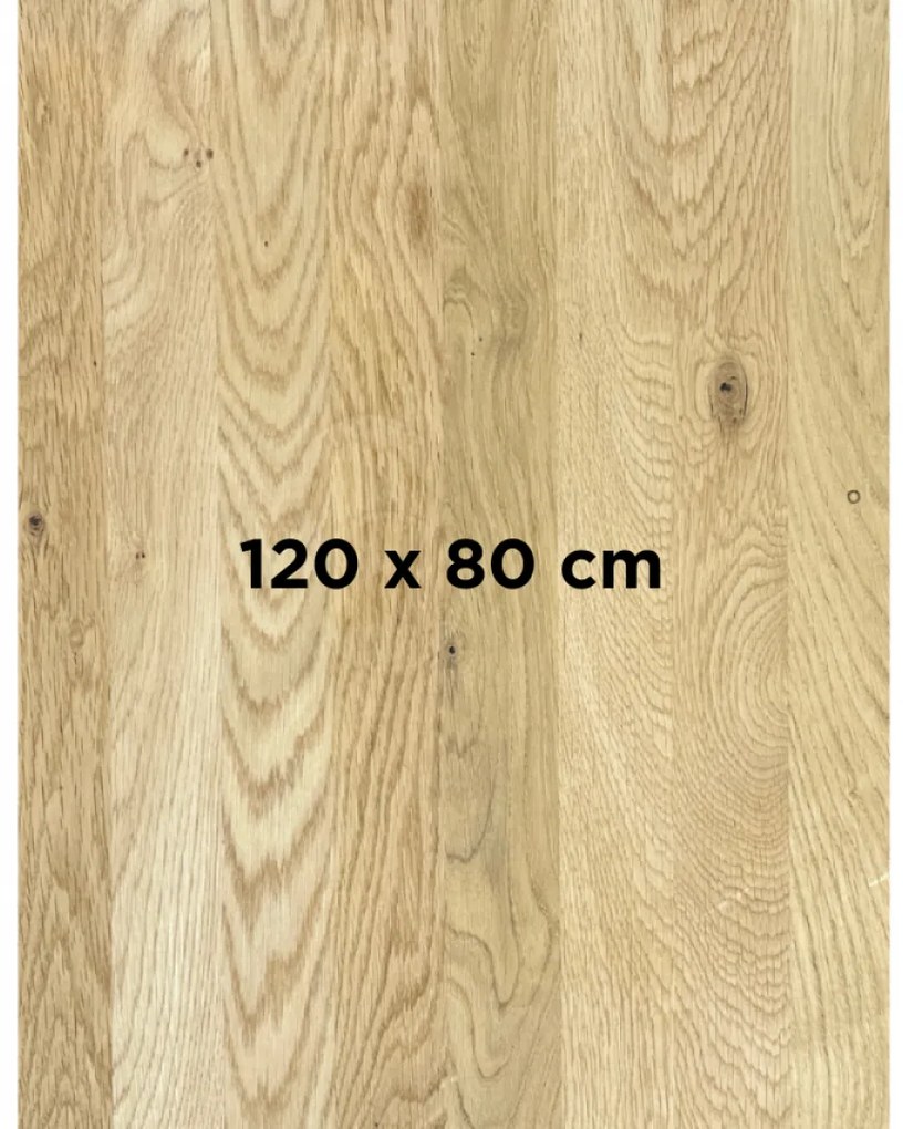 DUBLINO OAK STANDART 40 MM - MASÍVNA STOLOVÁ DOSKA 120 x 80 cm