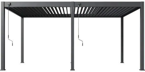 Pergola bioklimatická Rojaplast Intro Neo 530 x 300 x 255 cm voľne stojaca antracit
