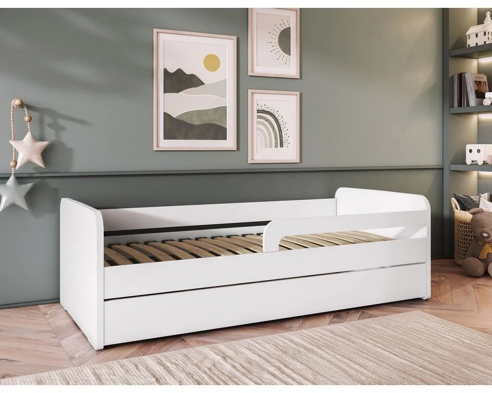 Biela detská posteľ s roštom 80x200 cm Duuli – ELTAP